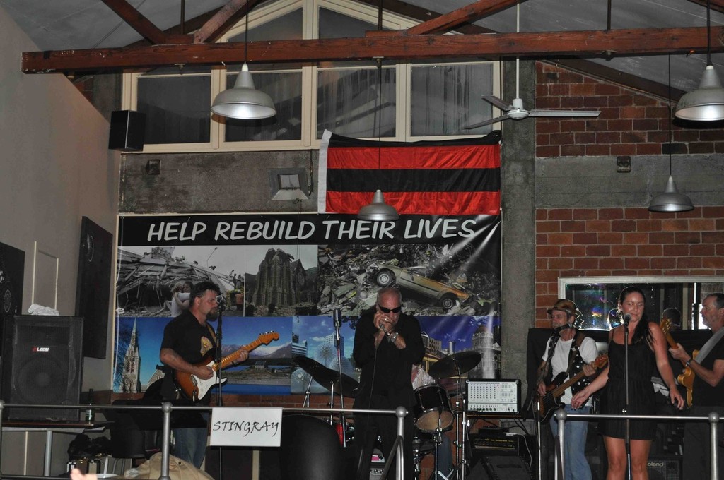 Stingray in full song at the Superyacht Support Christchurch Earthquake Appeal fundraiser  © Ellie Brade - Superyacht Report http://www.theYachtreport.com